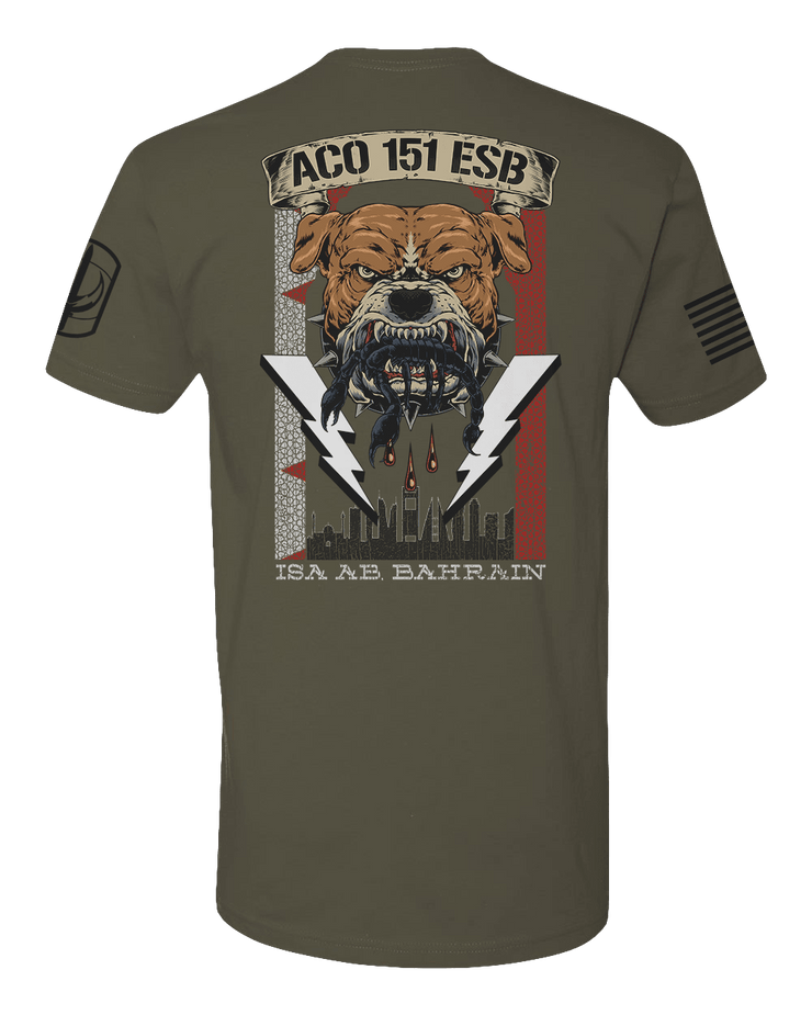 T150: "Alpha Dawgs" Eco-Hybrid Ultra T-shirt (US Army, A Co, 151 ESB) UTD Reloaded Gear Co. 