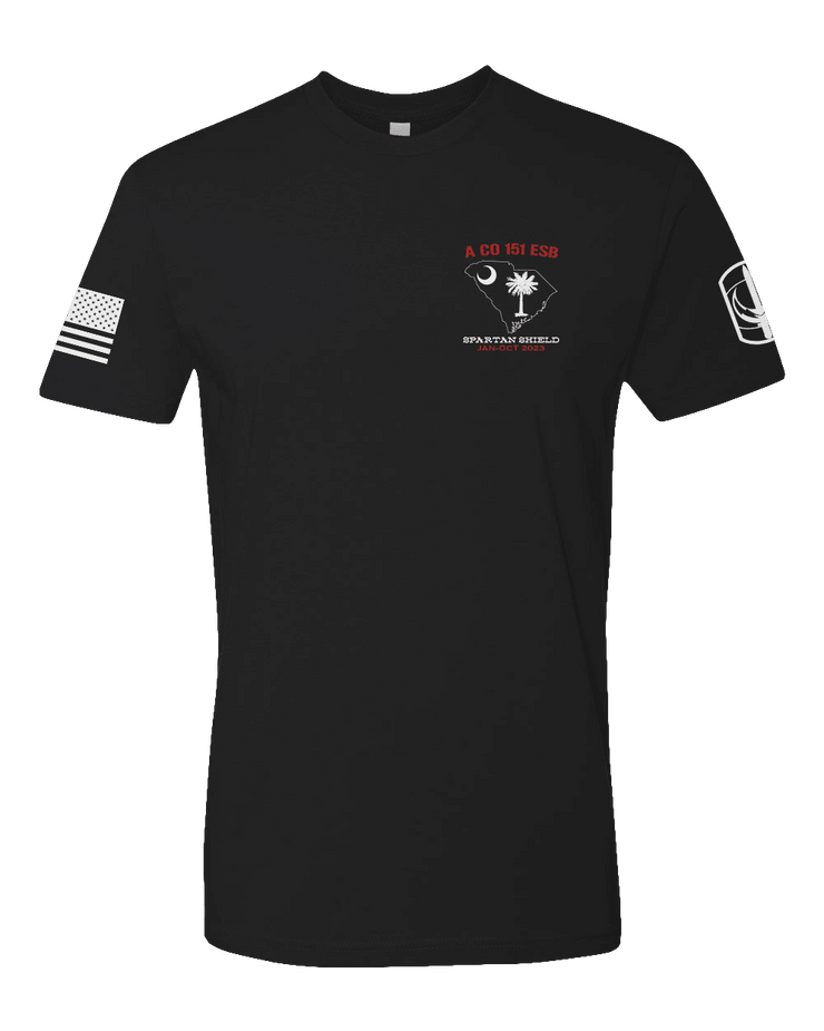 T150: "Alpha Dawgs" Eco-Hybrid Ultra T-shirt (US Army, A Co, 151 ESB) UTD Reloaded Gear Co. S Black 