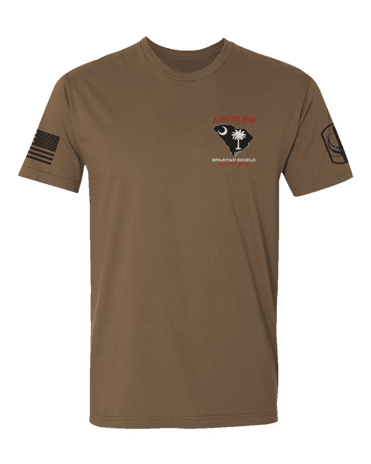 T150: "Alpha Dawgs" Eco-Hybrid Ultra T-shirt (US Army, A Co, 151 ESB) UTD Reloaded Gear Co. S Coyote Brown 