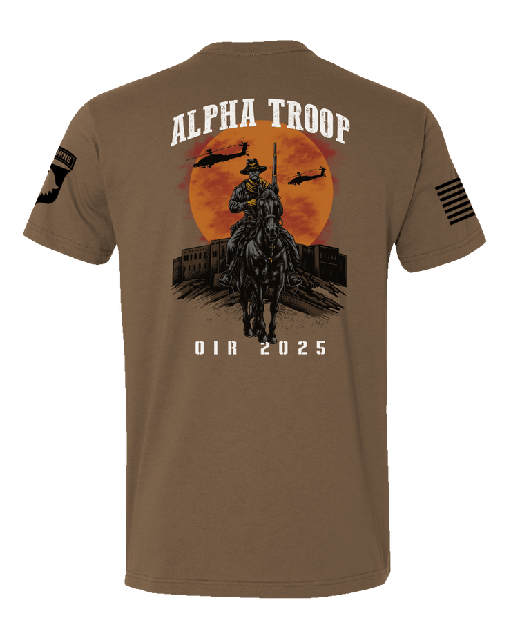 T150: "ALPHA TROOP" Eco-Hybrid Ultra T-shirt (US Army, 2-17 Cav) UTD Reloaded Gear Co. 