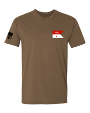 T150: "Apache" Eco-Hybrid Ultra T-shirt (WV ARNG: A Troop, 1-150th Cav) UTD Reloaded Gear Co. S Coyote Brown 