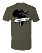 T150: "Ausfahrt to Stuttgart" Eco-Hybrid Ultra T-shirt (US Army, SOTF-NWA) UTD Reloaded Gear Co. 