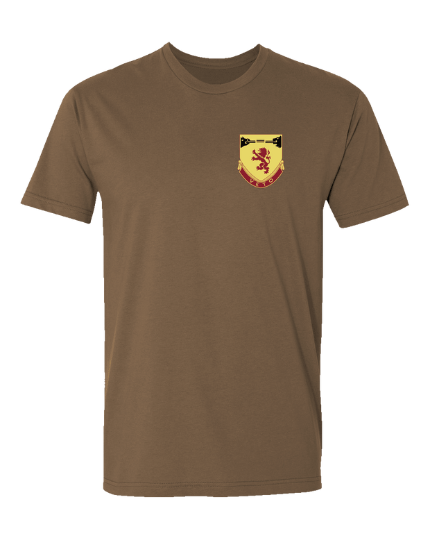 T150: "Carnage" Eco-Hybrid Ultra T-shirt (US Army, C Batt, 1-57 ADAR) UTD Reloaded Gear Co. S Coyote Brown 