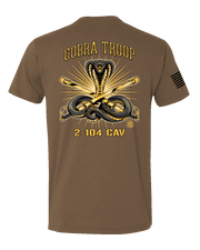 T150: "Cobra Troop" Eco-Hybrid Ultra T-shirt (C Troop, 2-104 CAV) UTD Reloaded Gear Co. 