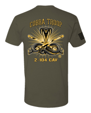 T150: "Cobra Troop" Eco-Hybrid Ultra T-shirt (C Troop, 2-104 CAV) UTD Reloaded Gear Co. 