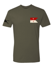 T150: "Cold Steel" Eco-Hybrid Ultra T-shirt (US Army, 1st Squadron, 11th Armored Cavalry Regiment) UTD Reloaded Gear Co. S OD Green 