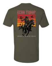 T150: "Iron Horse" Eco-Hybrid Ultra T-shirt (US Army, E Troop, 2-17 ACS) UTD Reloaded Gear Co. 