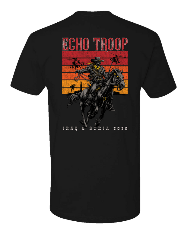 T150: "Iron Horse" Eco-Hybrid Ultra T-shirt (US Army, E Troop, 2-17 ACS) UTD Reloaded Gear Co. 