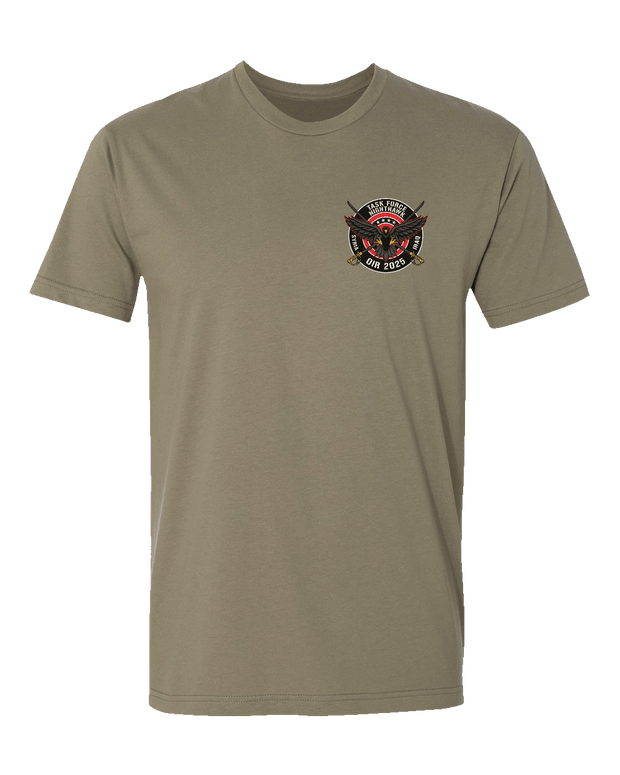 T150: "Iron Horse" Eco-Hybrid Ultra T-shirt (US Army, E Troop, 2-17 ACS) UTD Reloaded Gear Co. S Army OCP Tan 