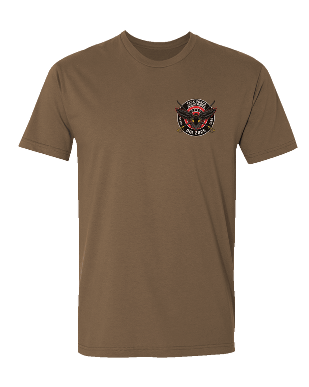 T150: "Iron Horse" Eco-Hybrid Ultra T-shirt (US Army, E Troop, 2-17 ACS) UTD Reloaded Gear Co. S Coyote Brown 