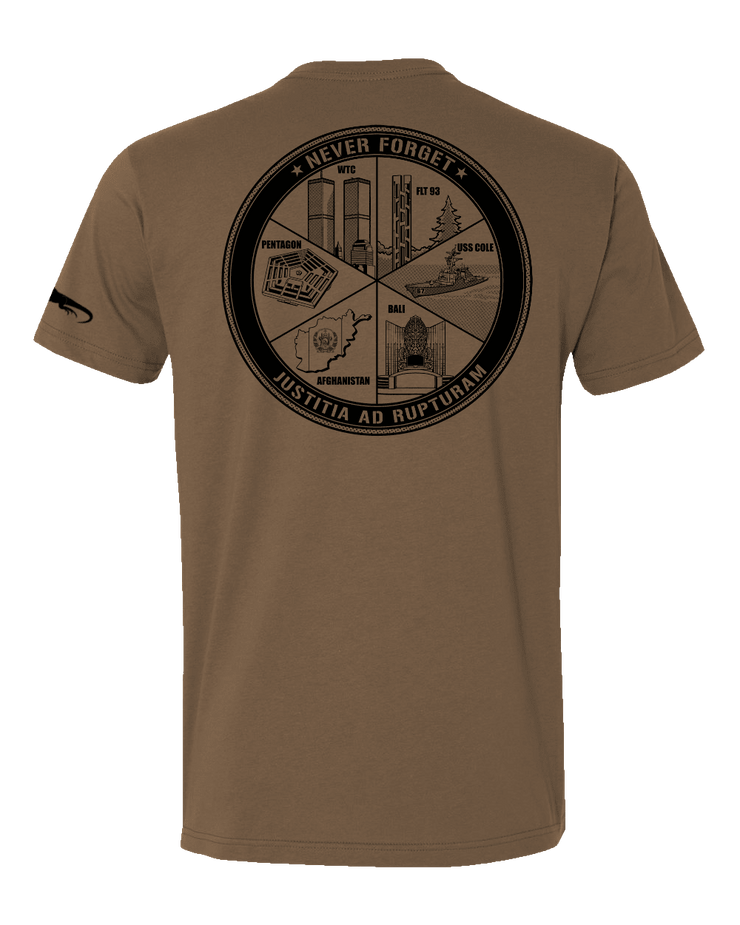 T150: "Justitia ad Rupturam" Eco-Hybrid Ultra T-shirt (USMC OCP-OMC) UTD Reloaded Gear Co. 