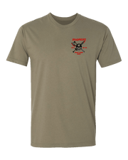 T150: "Law Dawgs" Eco-Hybrid Ultra T-shirt (US Army 116th MP Co) UTD Reloaded Gear Co. S Army OCP Tan 