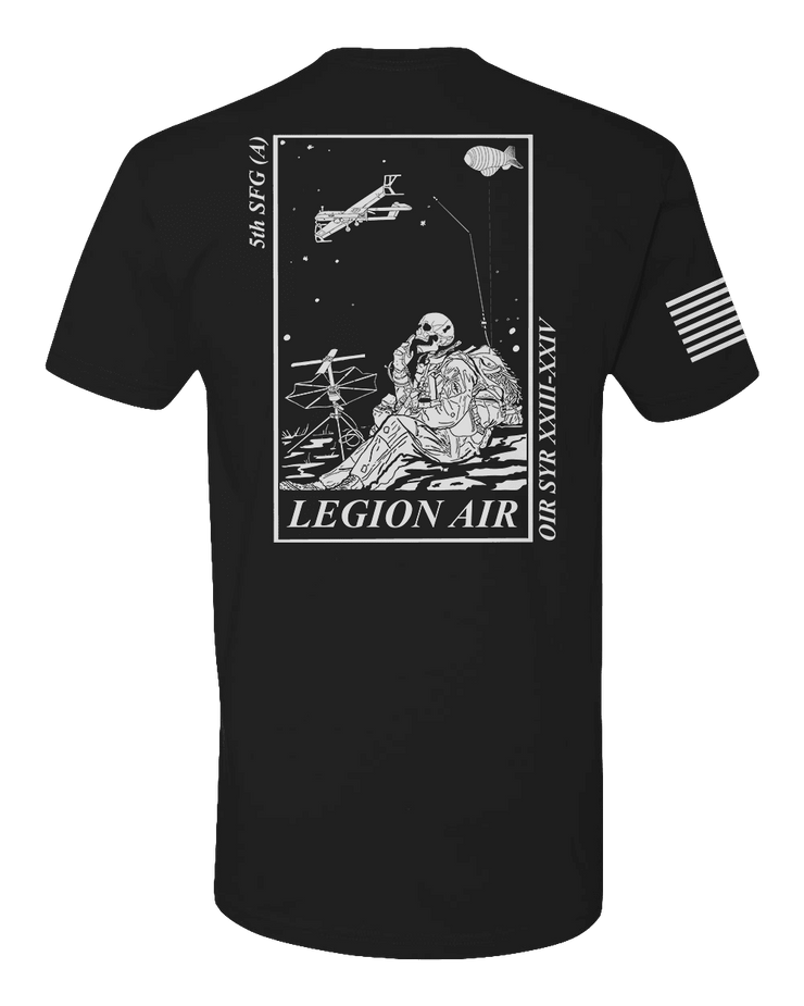 T150: "Legion Air" Eco-Hybrid Ultra T-shirt (US Army, GSB 5th SFG) UTD Reloaded Gear Co. 