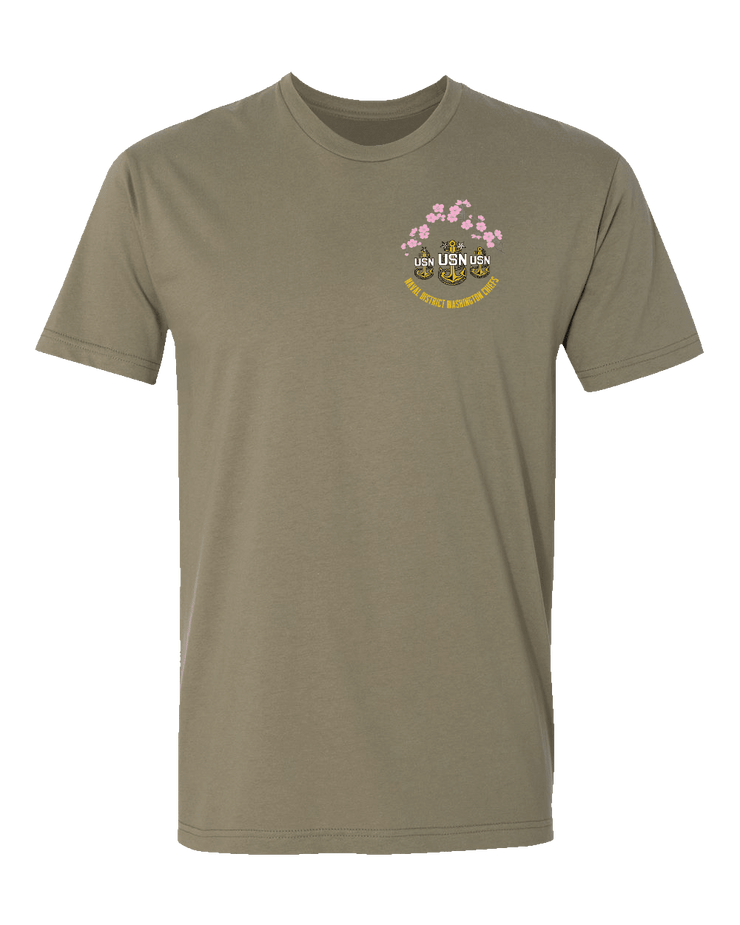 T150: "Navy Chiefs, Navy Pride" Eco-Hybrid Ultra T-shirt (US Naval District Washington) UTD Reloaded Gear Co. S Army OCP Tan 