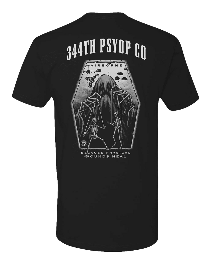 T150: "PSYOP Ghosts" Eco-Hybrid Ultra T-shirt (US Army, 344th PSYOP Co) UTD Reloaded Gear Co. 