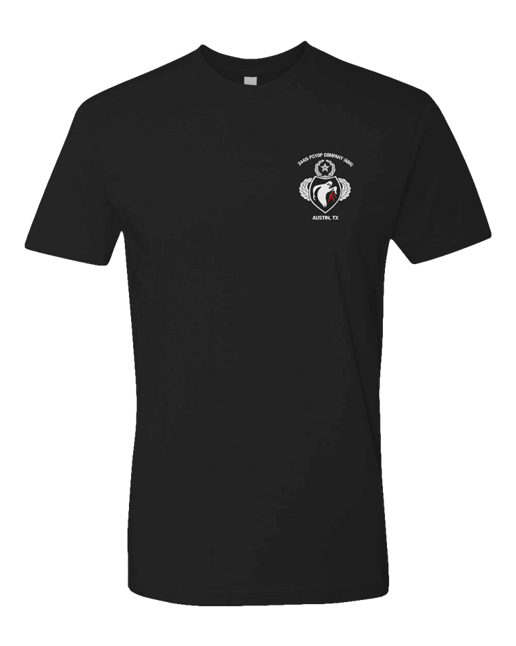 T150: "PSYOP Ghosts" Eco-Hybrid Ultra T-shirt (US Army, 344th PSYOP Co) UTD Reloaded Gear Co. S Black 