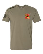 T150: "Savage Sabers" Eco-Hybrid Ultra T-shirt (USMC Anti-Tank Training Co.) UTD Reloaded Gear Co. S Army OCP Tan 