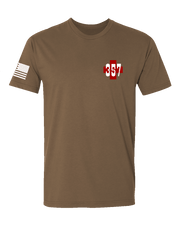 T150: "Simul Salvamus" Eco-Hybrid Ultra T-shirt (US Army 357th FRSD) UTD Reloaded Gear Co. S Coyote Brown 