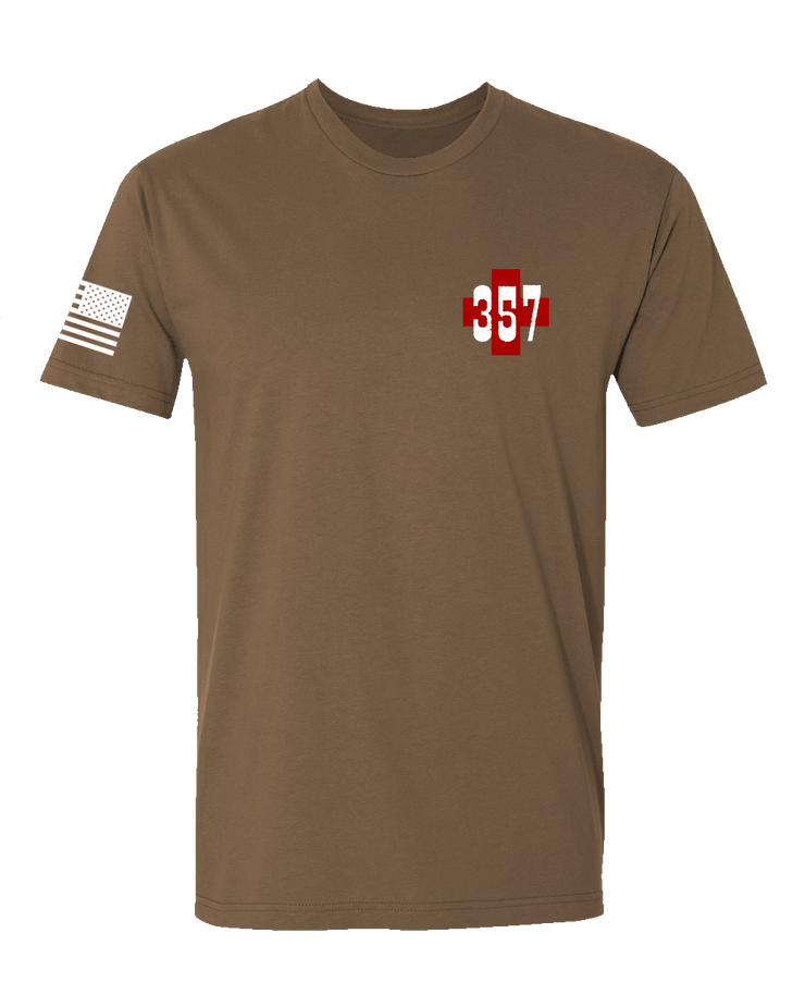 T150: "Simul Salvamus" Eco-Hybrid Ultra T-shirt (US Army 357th FRSD) UTD Reloaded Gear Co. S Coyote Brown 