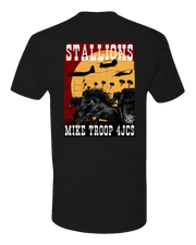 T150: "Stallions" Eco-Hybrid Ultra T-shirt (US Army, Mike Troop 4JCS) UTD Reloaded Gear Co. 