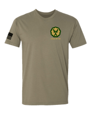 T150: "The Defenders" Eco-Hybrid Ultra T-shirt (US Army, 535th MP BN) UTD Reloaded Gear Co. S Army OCP Tan 