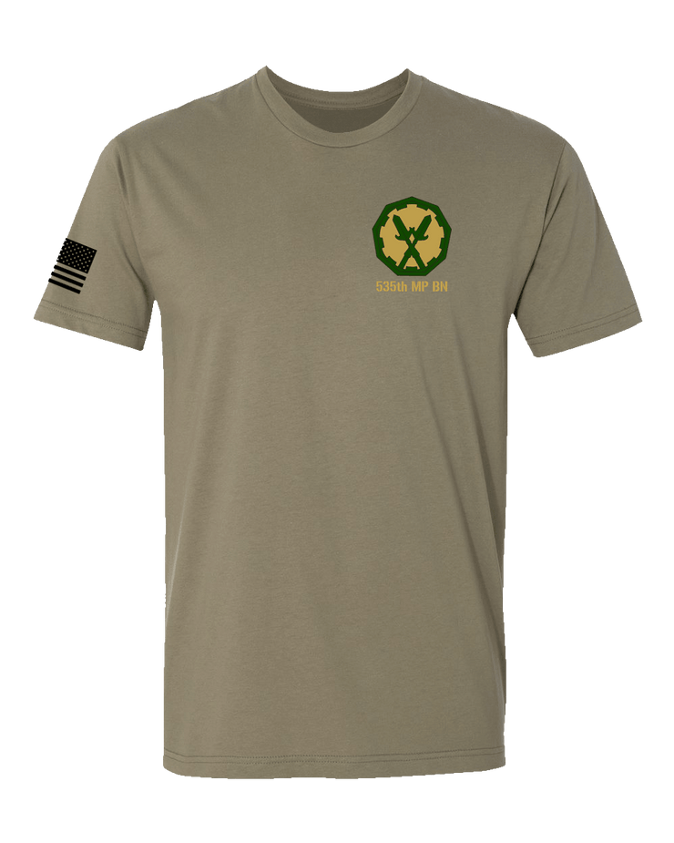 T150: "The Defenders" Eco-Hybrid Ultra T-shirt (US Army, 535th MP BN) UTD Reloaded Gear Co. S Army OCP Tan 