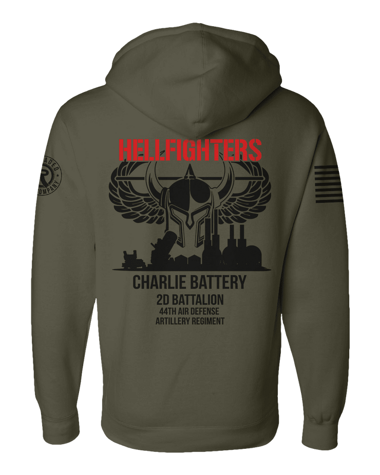 F400: "Hellfighters" Everyday Hoodie (US Army: C Batt, 2d Bn, 44th ADA) UTD Reloaded Gear Co. 