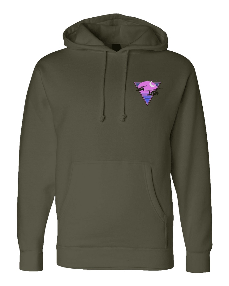 F400: "Late Night (Purple)" Everyday Hoodie (TX ARNG C Co 2-149 GSAB) UTD Reloaded Gear Co. S OD Green Pullover