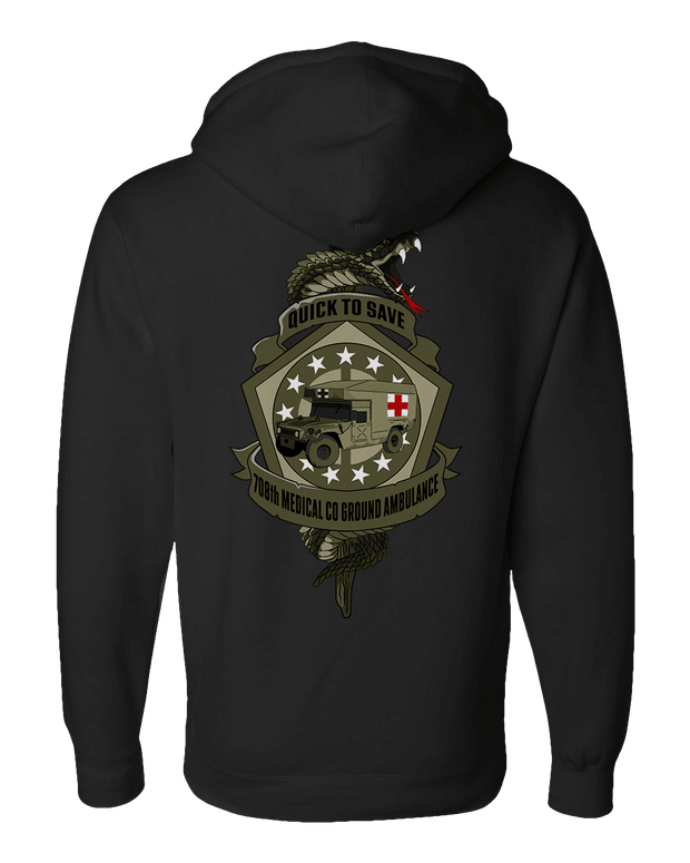 F400: "Quick To Save" Everyday Hoodie (US Army, 708th MCGA) UTD Reloaded Gear Co. 