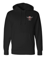F400: "Quick To Save" Everyday Hoodie (US Army, 708th MCGA) UTD Reloaded Gear Co. S Black Pullover