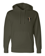 F400: "Riding Boats & Slicing Throats" Heavy-Duty Hoodie (USMC 3/3 Lima Co) UTD Reloaded Gear Co. S OD Green Pullover