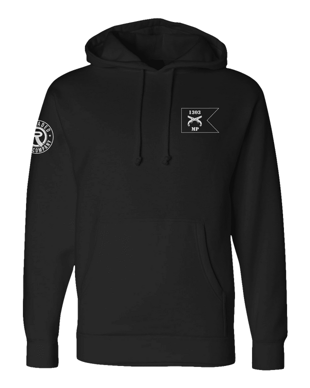 F400: "The Worst Is Yet To Come" Everyday Hoodie (US Army, 1303rd MP Co.) UTD Reloaded Gear Co. S Black Pullover