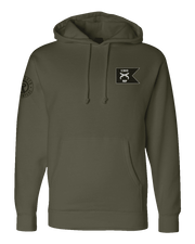 F400: "The Worst Is Yet To Come" Everyday Hoodie (US Army, 1303rd MP Co.) UTD Reloaded Gear Co. S OD Green Pullover
