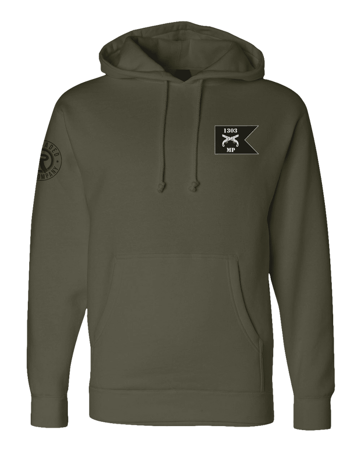 F400: "The Worst Is Yet To Come" Everyday Hoodie (US Army, 1303rd MP Co.) UTD Reloaded Gear Co. S OD Green Pullover