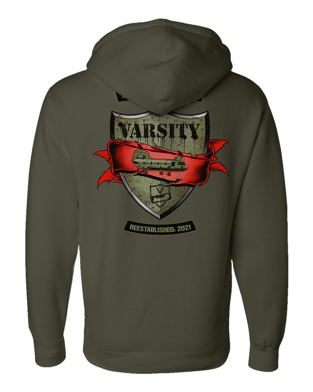 F400: "Varsity" Heavy-Duty Hoodie (US Army, G/6-101 AVN REGT) UTD Reloaded Gear Co. 
