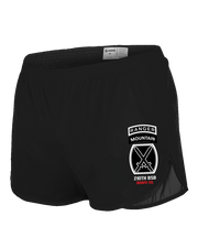 S1: "Bandits Never Quit" Silkie PT Shorts (US Army, 210th BSB, B Co) UTD Reloaded Gear Co. S Black 
