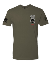 T100: "Bandits Never Quit" Classic T-shirt (US Army, 210th BSB, B Co) UTD Reloaded Gear Co. S OD Green 