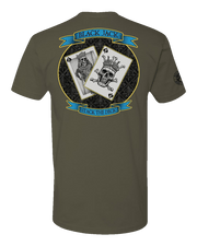 T100: "Black Jacks" Classic Cotton T-shirt (US Army, B Co, 24th MI Bn) UTD Reloaded Gear Co. 