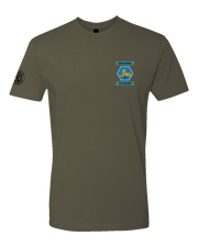 T100: "Black Jacks" Classic Cotton T-shirt (US Army, B Co, 24th MI Bn) UTD Reloaded Gear Co. S OD Green 