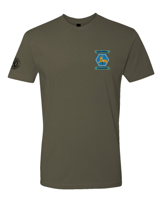 T100: "Black Jacks" Classic Cotton T-shirt (US Army, B Co, 24th MI Bn) UTD Reloaded Gear Co. S OD Green 