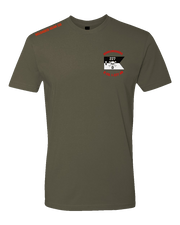 T100: "Bonecrushers" Classic Cotton T-shirt (US ARMY D Co, 1-227 AB) UTD Reloaded Gear Co. XS OD Green 