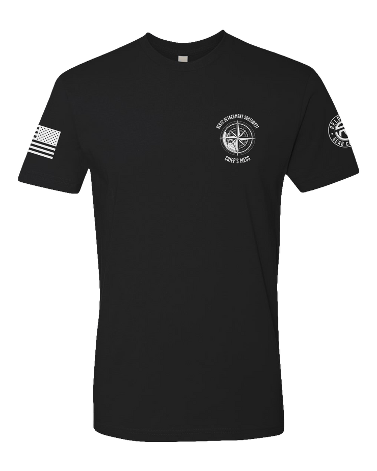 T100: "Chief's Mess" Classic Cotton T-shirt (USN SCTCS DET SW) UTD Reloaded Gear Co. S Black 