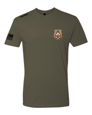 T100: "Drive to Fight" Classic Cotton T-shirt (VA ARNG, 1173rd CTC) UTD Reloaded Gear Co. S OD Green 