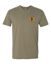 T100: "Headhunter" Classic Cotton T-shirt (1-623rd FAR, Alpha Btry) UTD Reloaded Gear Co. S Army OCP Tan 