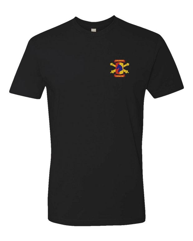 T100: "Headhunter" Classic Cotton T-shirt (1-623rd FAR, Alpha Btry) UTD Reloaded Gear Co. S Black 