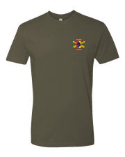 T100: "Headhunter" Classic Cotton T-shirt (1-623rd FAR, Alpha Btry) UTD Reloaded Gear Co. S OD Green 