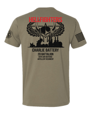 T100: "Hellfighters" Classic Cotton T-shirt (US Army: C Batt, 2d Bn, 44th ADA) UTD Reloaded Gear Co. 