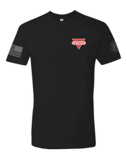 T100: "Hellfighters" Classic Cotton T-shirt (US Army: C Batt, 2d Bn, 44th ADA) UTD Reloaded Gear Co. S Black 