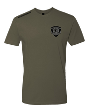 T100: "Mad 1" Classic Cotton T-shirt (USMC V33 India, 1st Plt) UTD Reloaded Gear Co. S OD Green 