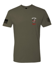 T100: "Punishers" Classic Cotton T-shirt (US ARMY: B CO, 299 BEB) UTD Reloaded Gear Co. S OD Green 